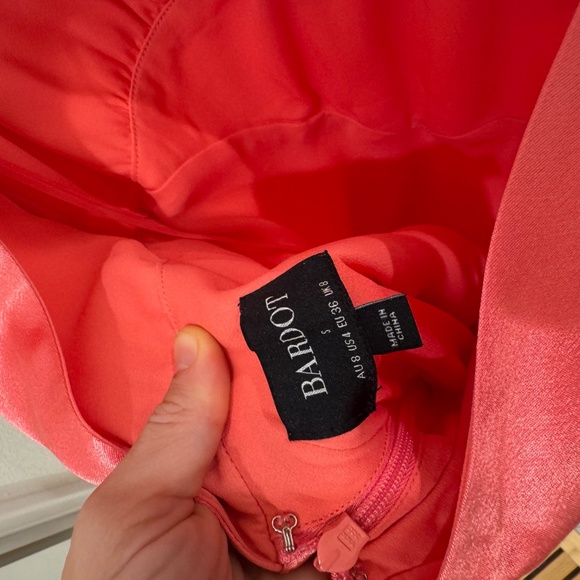 Capri Diamonte Slip Dress in Melon - Picture 8 of 8